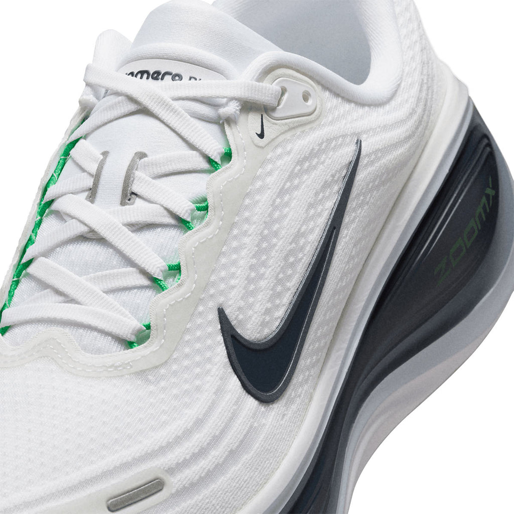 NIKE MEN VOMERO PLUS - WHITE/MIDNIGHTNAVY/GREENSPARK