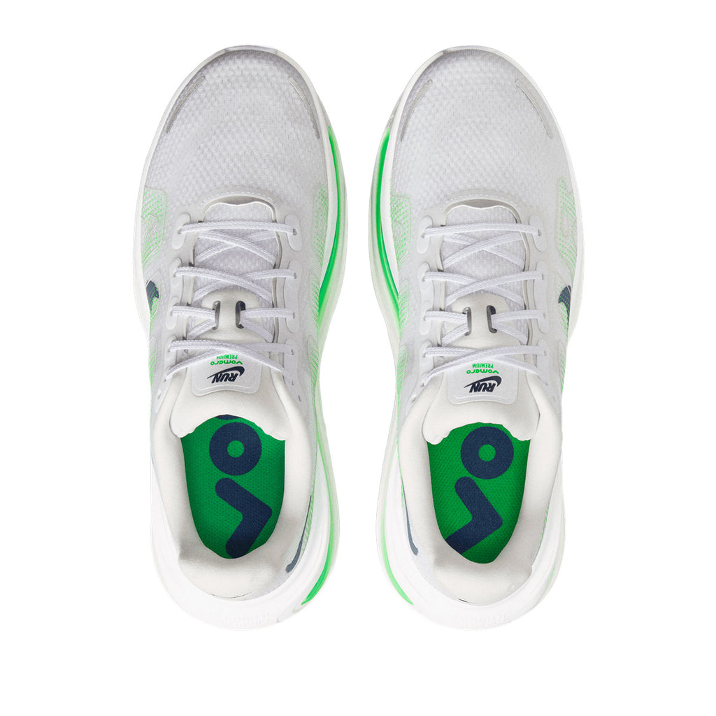 NIKE MEN VOMERO PREMIUM - WHITE/MIDNIGHTNAVY/GREENSPARK