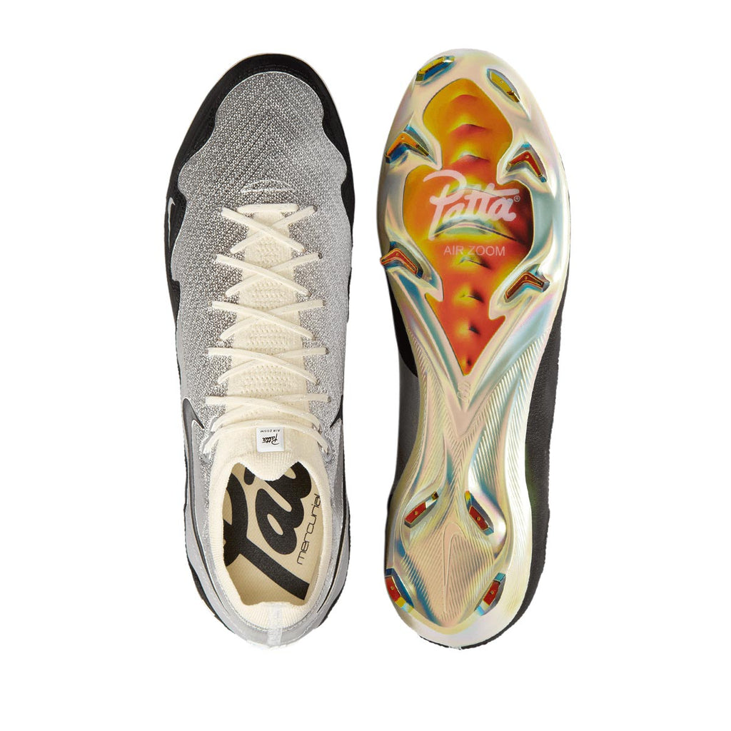 NIKE MERCURIAL VAPOR 16 ELITE X PATTA SE FG - CHROME/BLACK/WHITE
