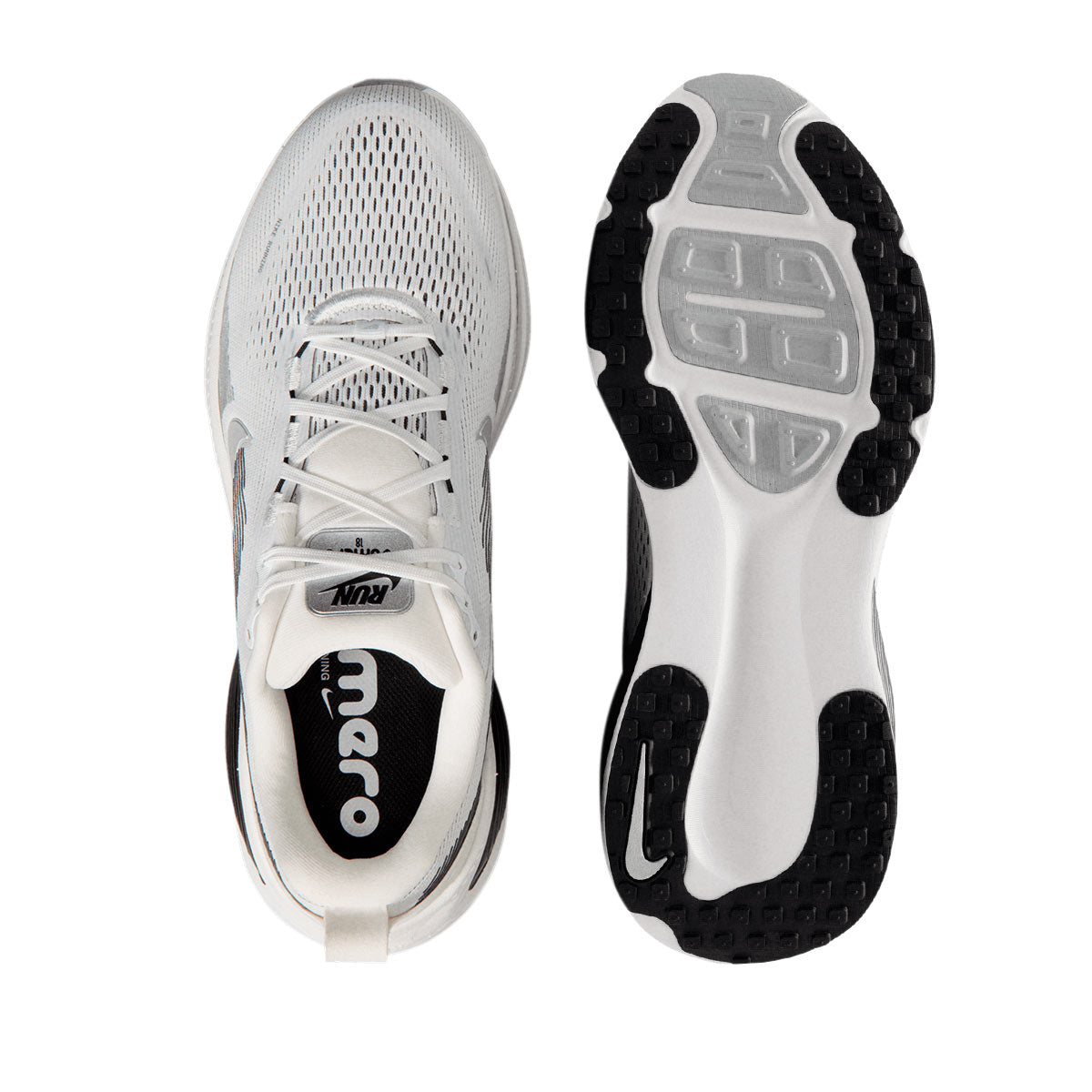 NIKE M VOMERO 18 RR - SUMMITWHITE/METALLICSILVER/BLACK
