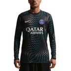NIKE PARIS SAINT GERMAIN 2026/2027 GOALKEEPER REPLICA LONG SLEEVE JERSEY - BLACK/WHITE