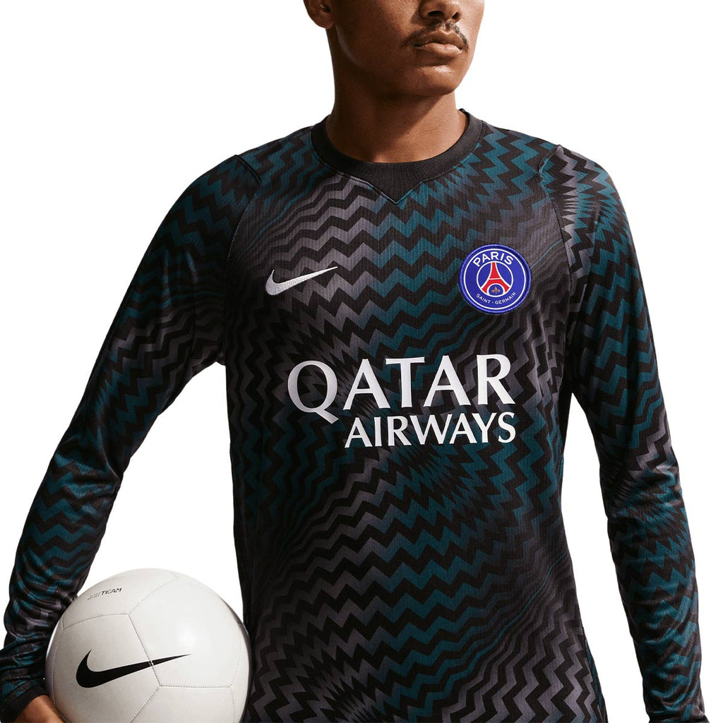NIKE PARIS SAINT GERMAIN 2026/2027 GOALKEEPER REPLICA LONG SLEEVE JERSEY - BLACK/WHITE