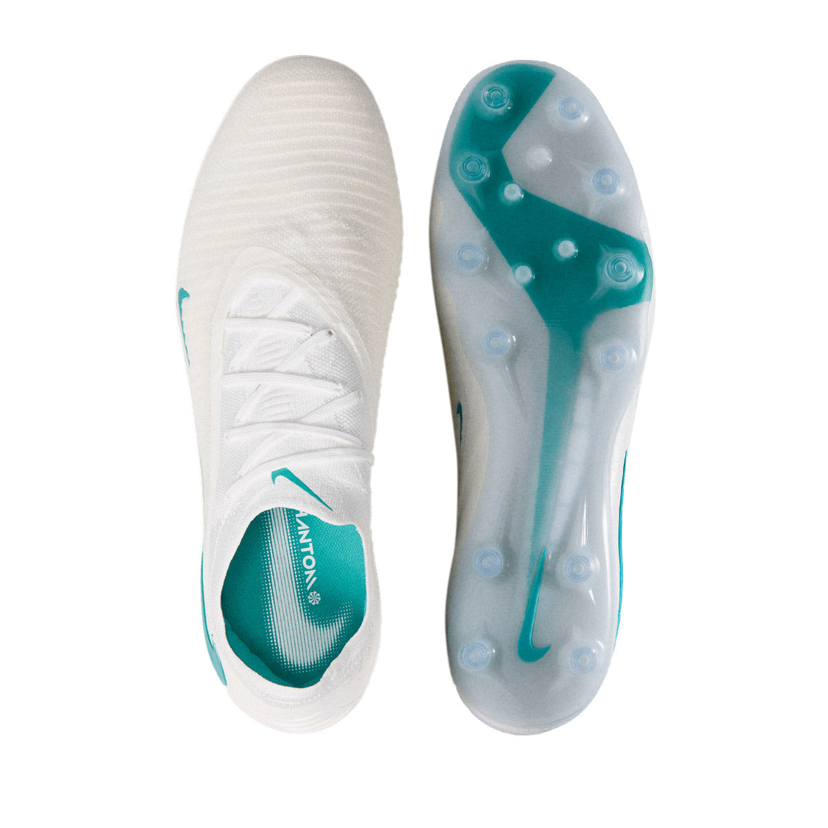 NIKE PHANTOM 6 LOW ELITE AG PRO - WHITE/DUSTY CACTUS/WHITE