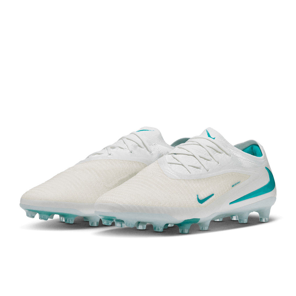 NIKE PHANTOM 6 LOW ELITE AG PRO - WHITE/DUSTY CACTUS/WHITE