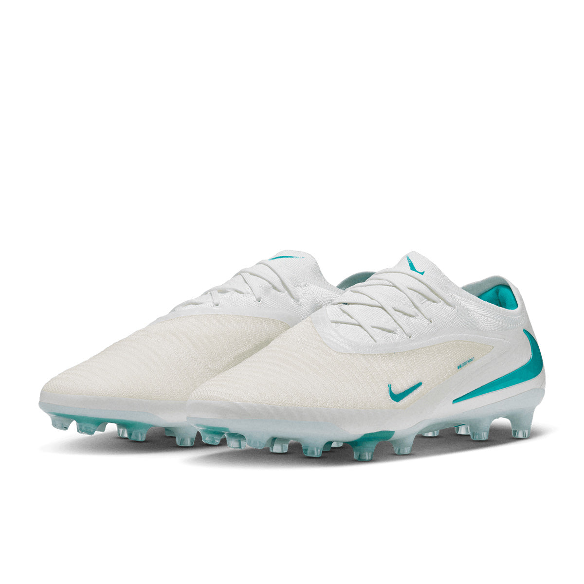 NIKE PHANTOM 6 LOW ELITE AG PRO - WHITE/DUSTY CACTUS/WHITE