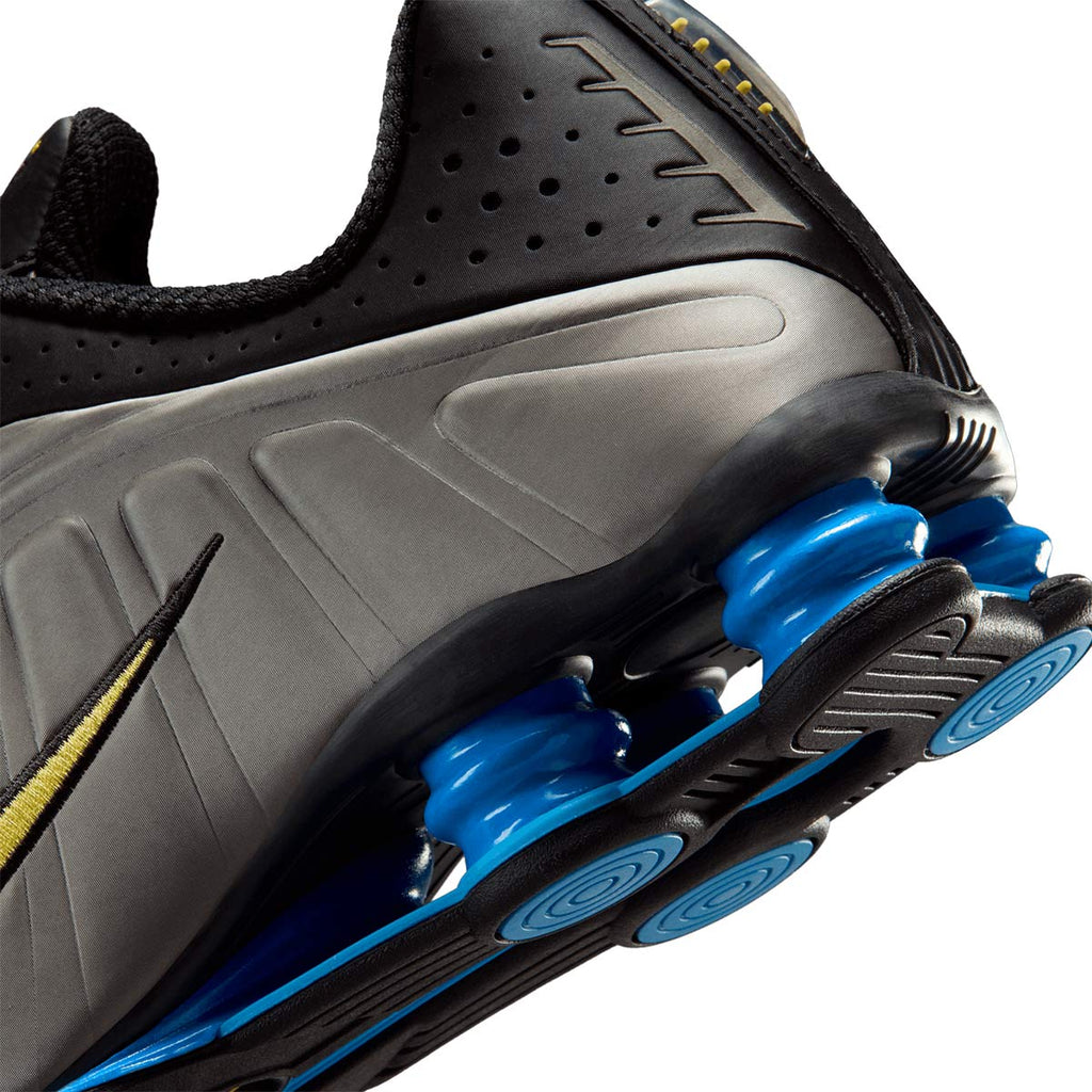 NIKE SHOX R4 BRAZIL - BLACK/CANARY/MTLC PEWTER/LT PHOTO BLUE