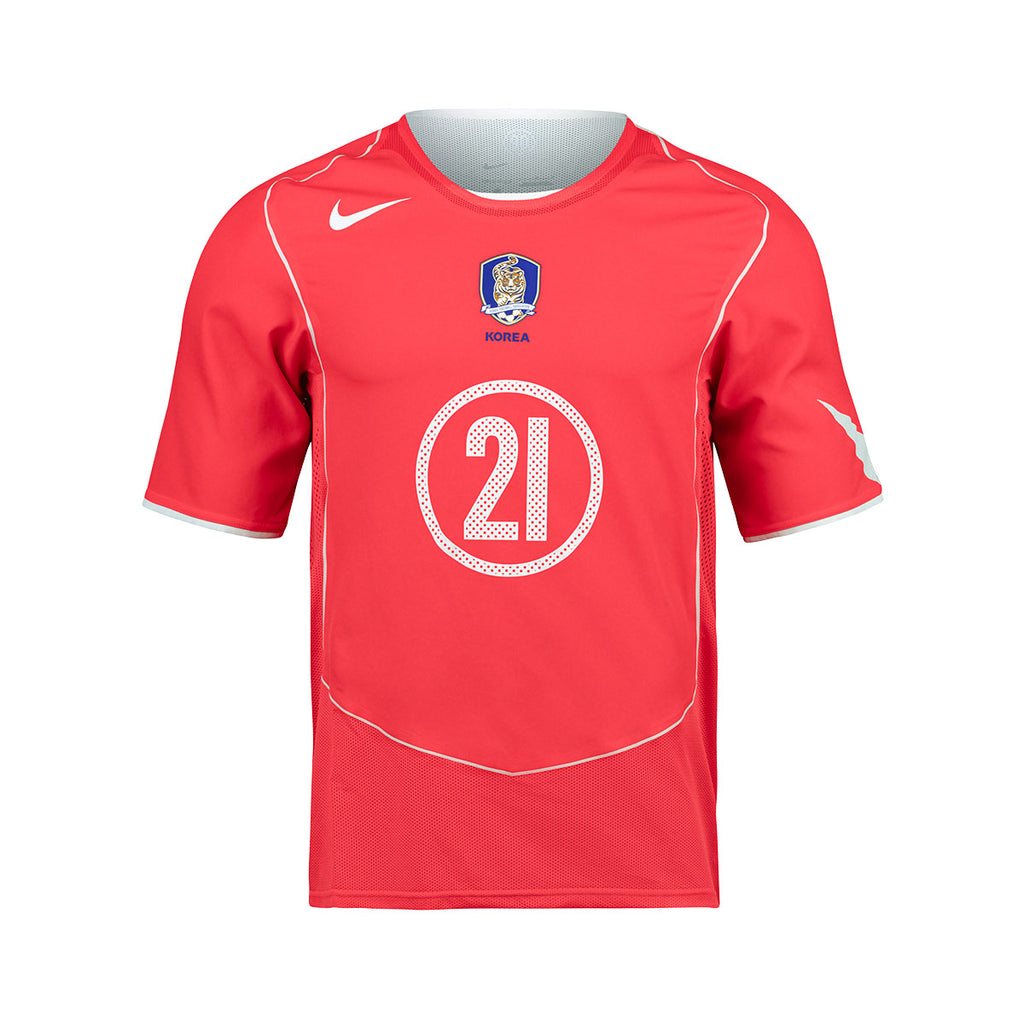NIKE SOUTH KOREA 2004 RE ISSUE JERSEY N&N - LASER CRIMSON/WHITE/WHITE