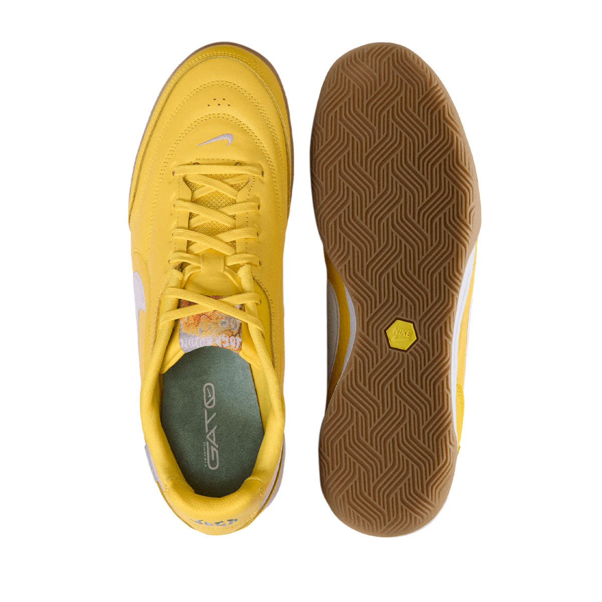 NIKE TIEMPO STREETGATO JOGA BONITO IC - CHROME YELLOW/WHITE/GUM MED BROWN
