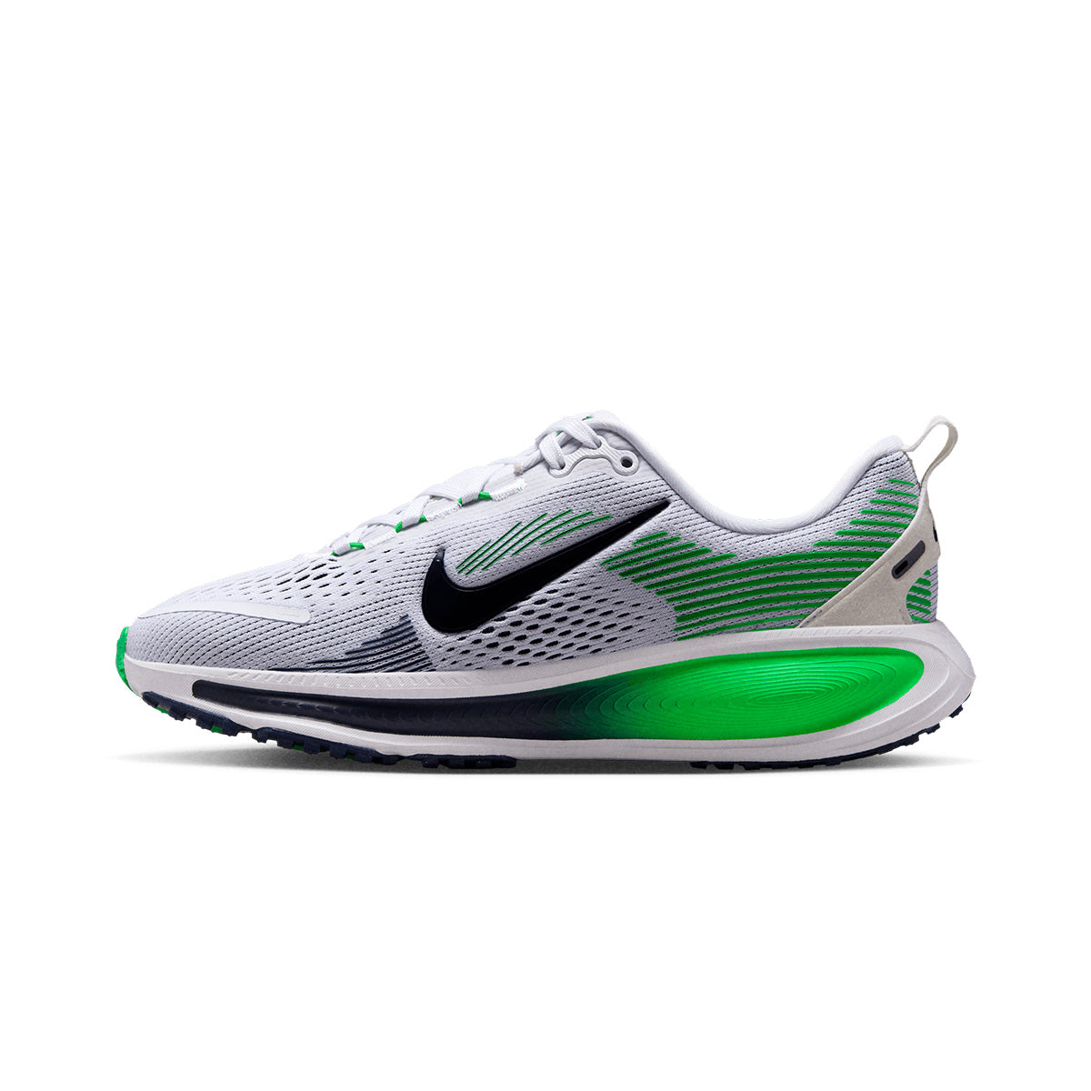 NIKE VOMERO 18 GS - WHITE/MIDNIGHTNAVY/GREENSPARK