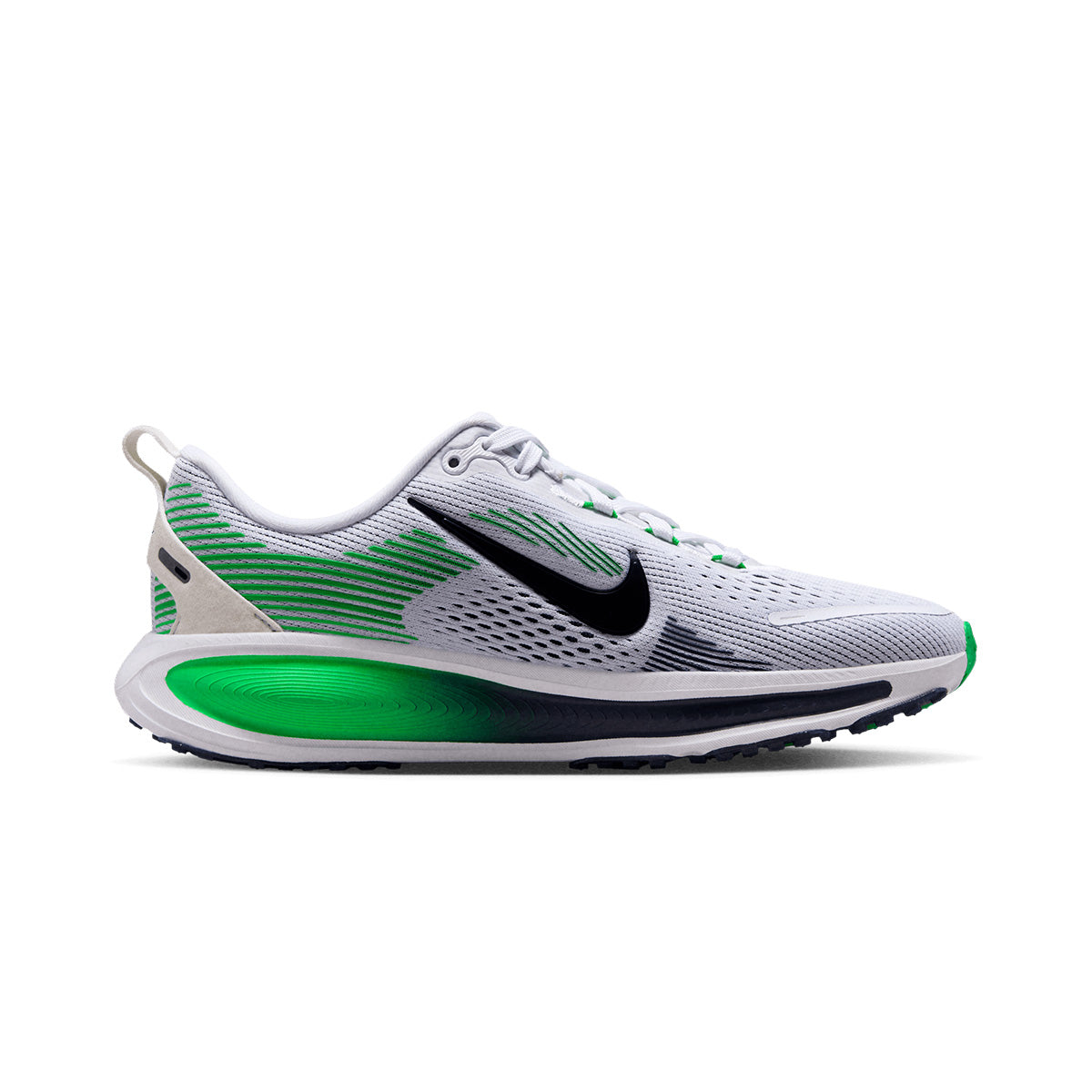 NIKE VOMERO 18 GS - WHITE/MIDNIGHTNAVY/GREENSPARK