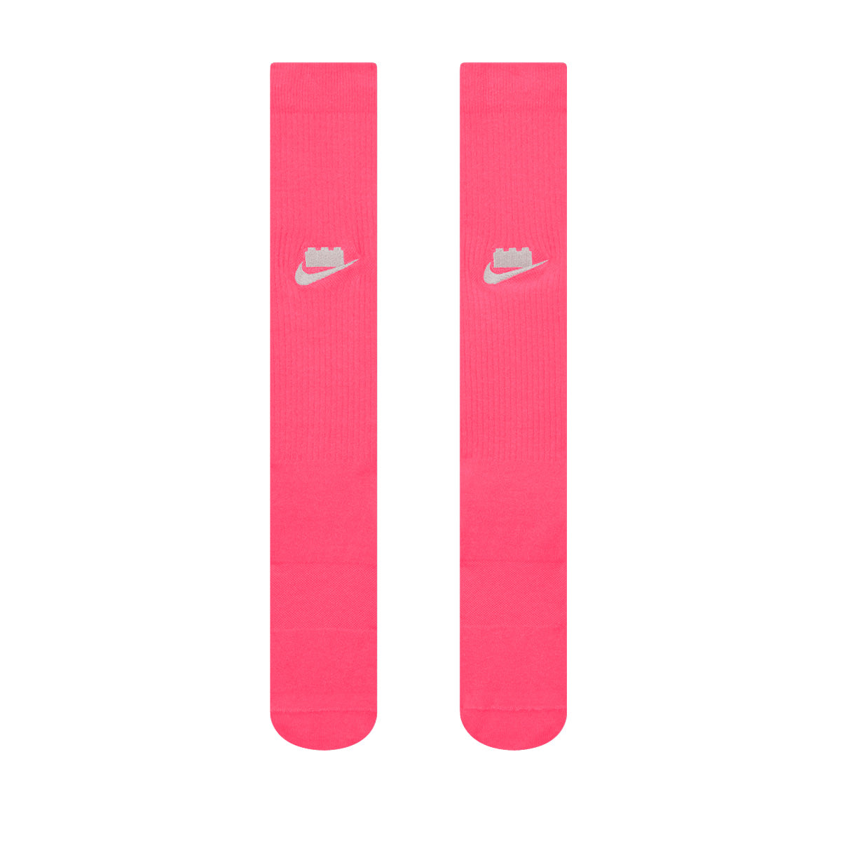 NIKE X LEGO JAGUAR CREW SOCKS - HYPER PINK/RUSH RED/METALLIC SILVER