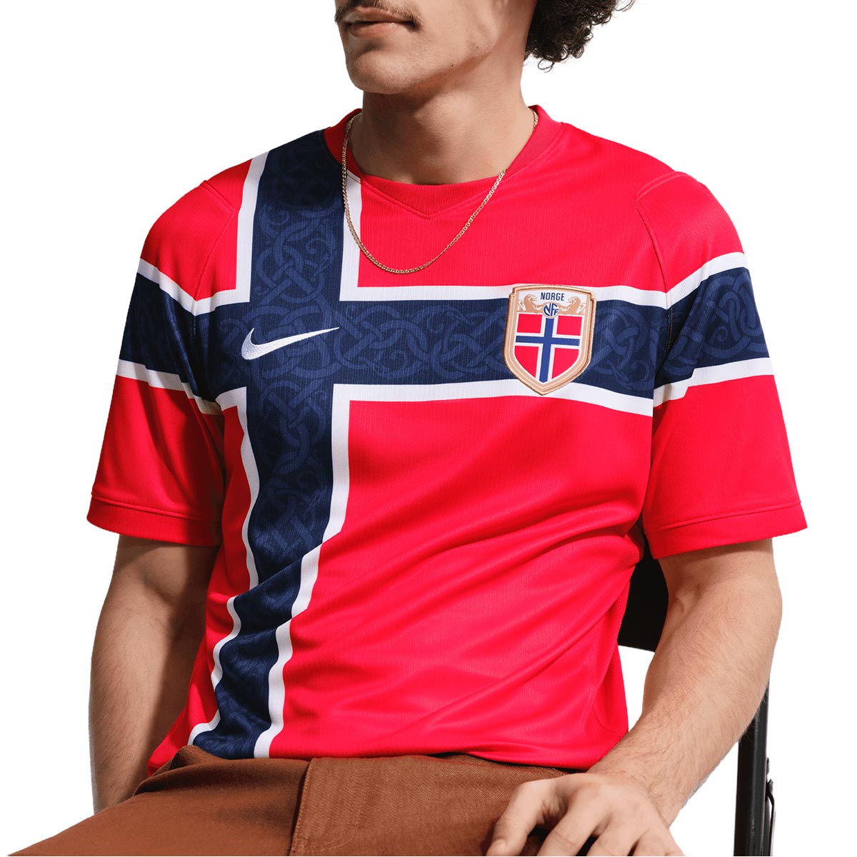 NIKE NORWAY 2026 HOME REPLICA JERSEY - CHILE RED/CHILE RED/WHITE