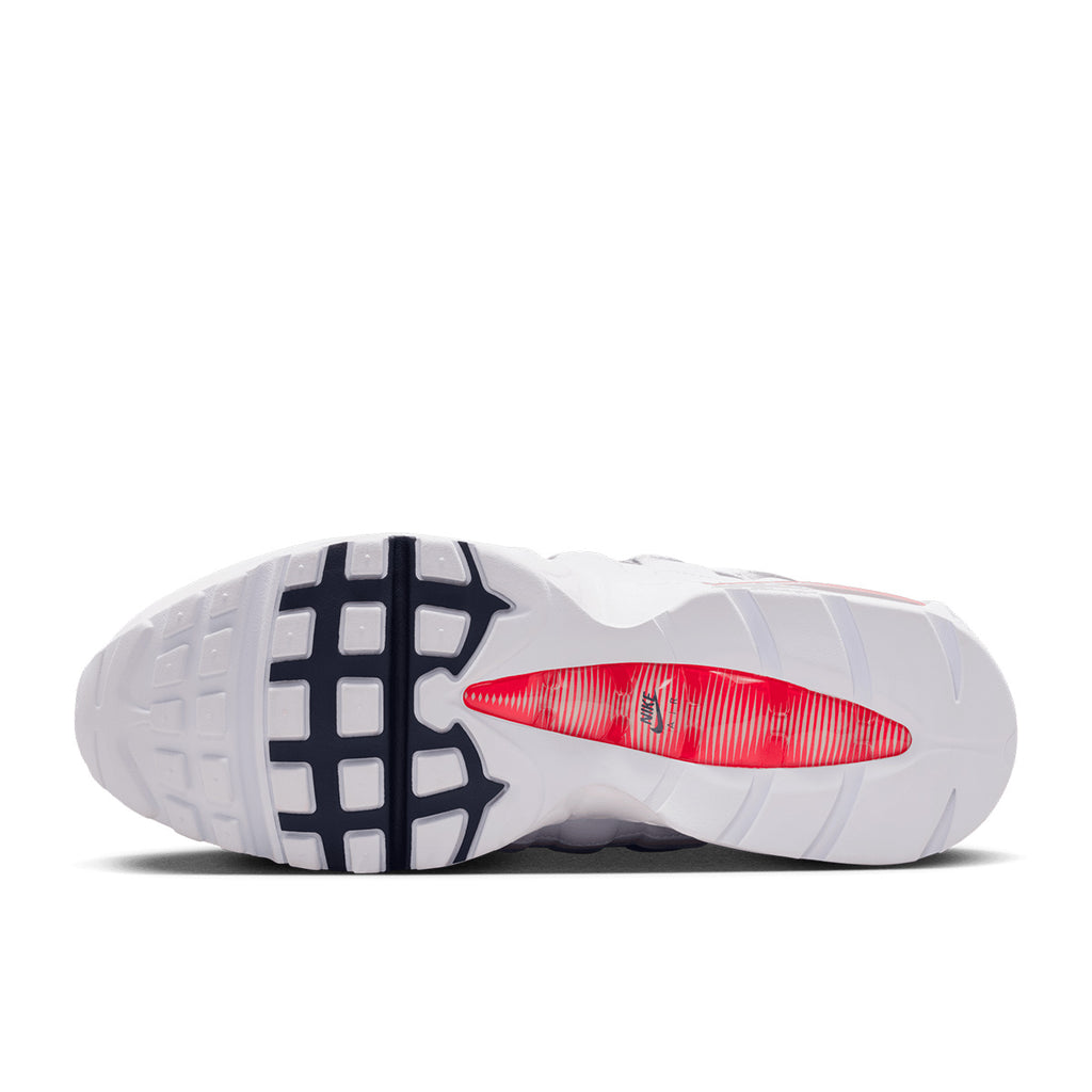NIKE AIR MAX 95 BIG BUBBLE ENGLAND - WHITE/SPEED RED/METALLIC SILVER/OBSIDIAN