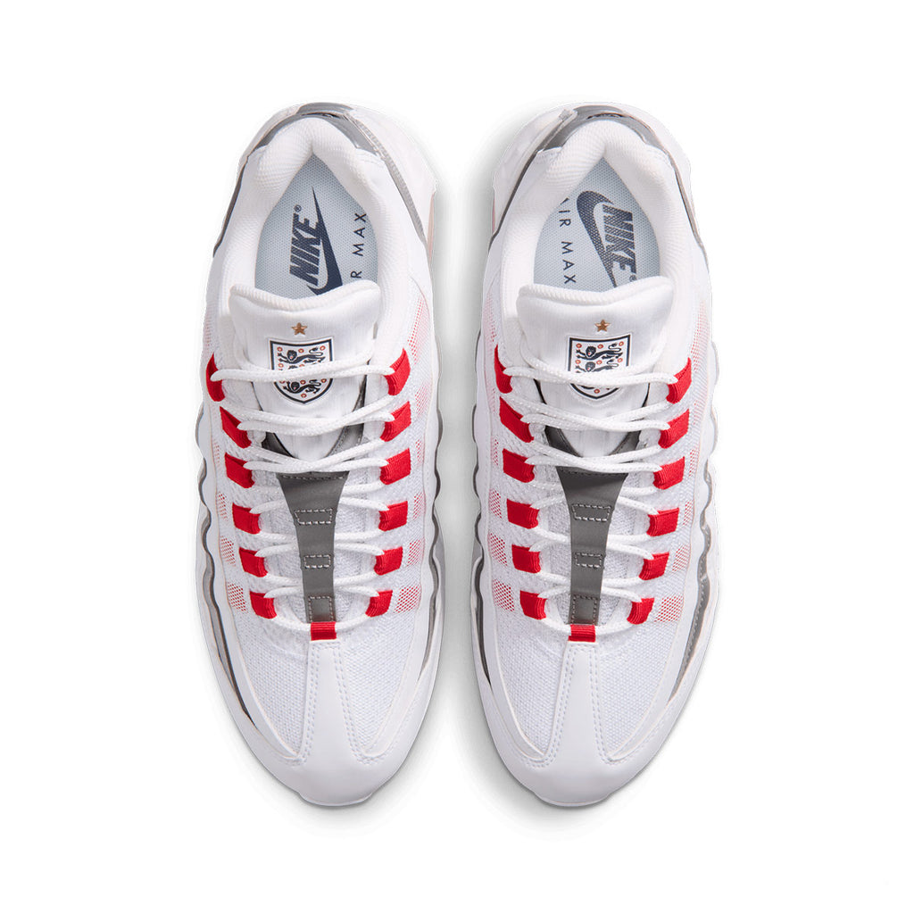 NIKE AIR MAX 95 BIG BUBBLE ENGLAND - WHITE/SPEED RED/METALLIC SILVER/OBSIDIAN