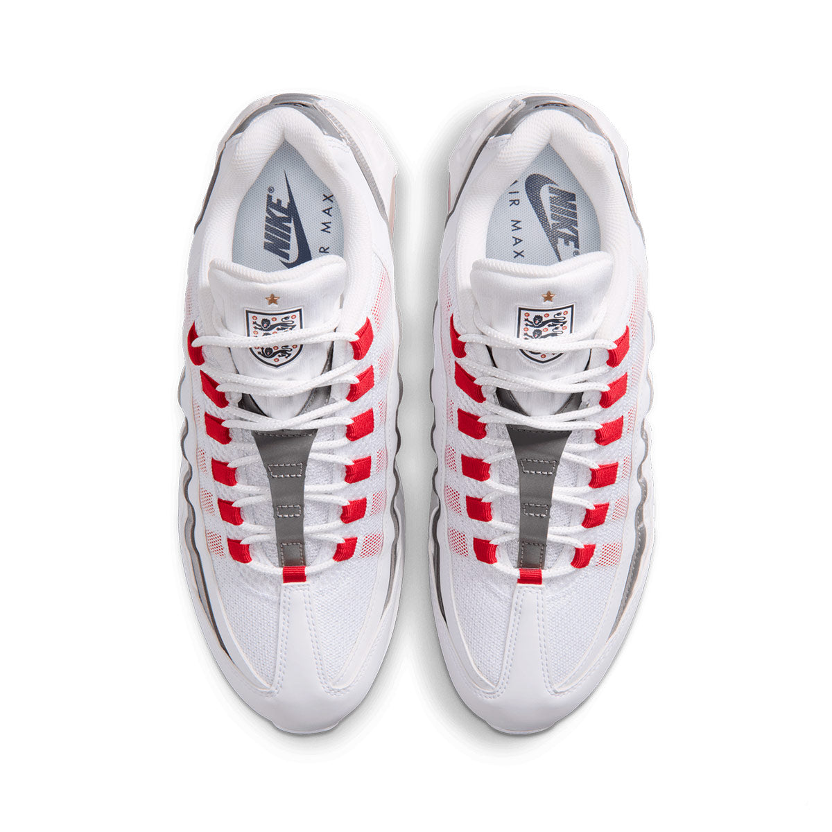 NIKE AIR MAX 95 BIG BUBBLE ENGLAND - WHITE/SPEED RED/METALLIC SILVER/OBSIDIAN