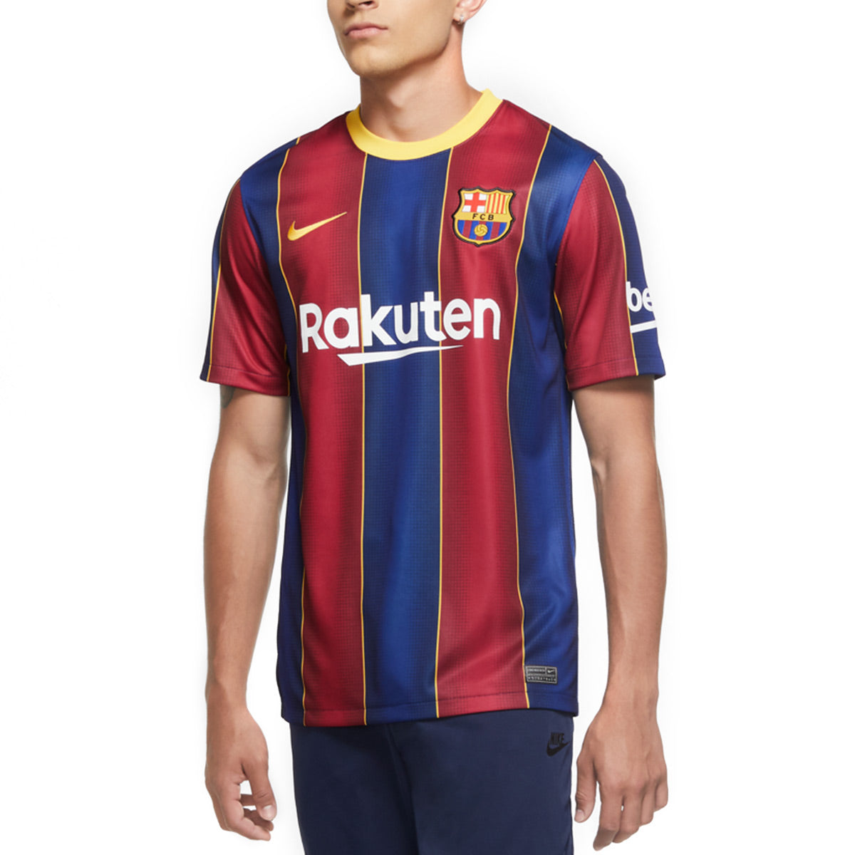 FCB M NK BRT STAD JSY SS HM - DEEP ROYAL BLUE/VARSITY MAIZE