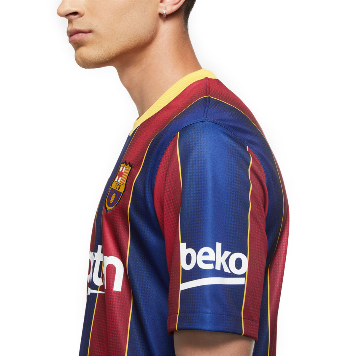FCB M NK BRT STAD JSY SS HM - DEEP ROYAL BLUE/VARSITY MAIZE