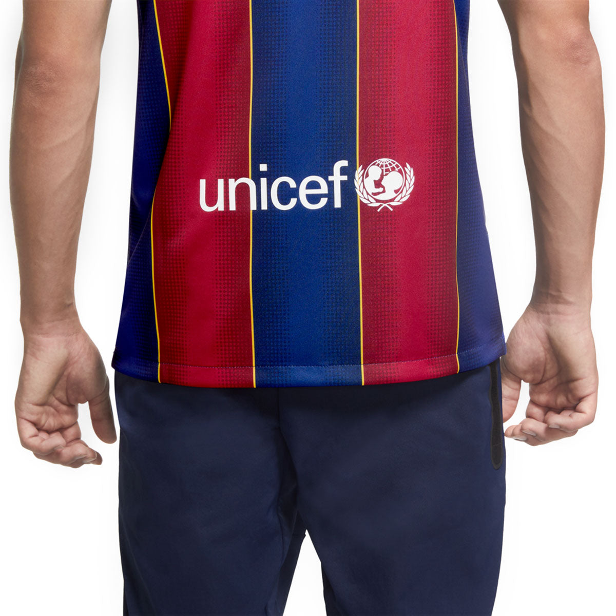 FCB M NK BRT STAD JSY SS HM - DEEP ROYAL BLUE/VARSITY MAIZE