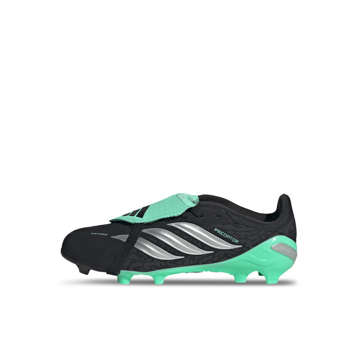 ADIDAS PREDATOR ELITE FT FG J - CORE BLACK/SILVER MET/PULSE MINT