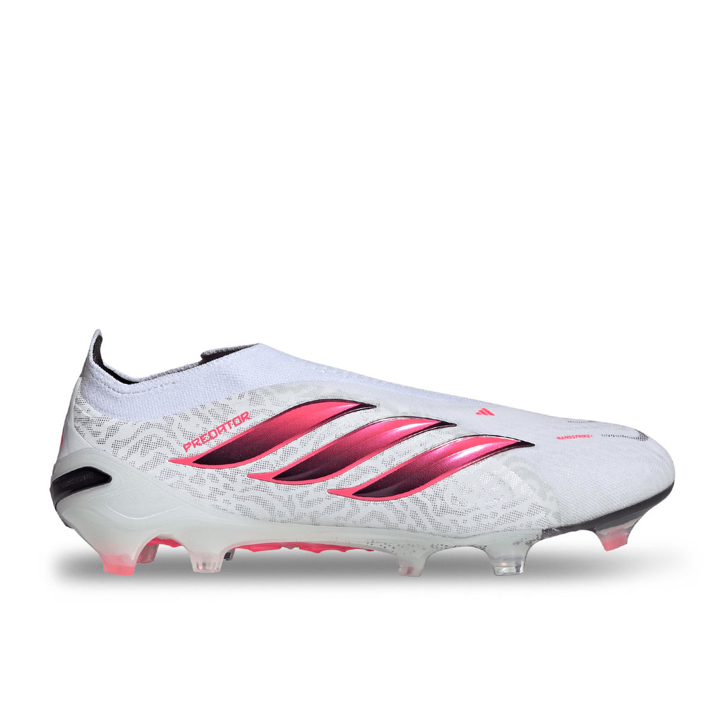 ADIDAS PREDATOR ELITE LACELESS FG - FTWR WHITE/SOLAR TURBO/CORE BLACK