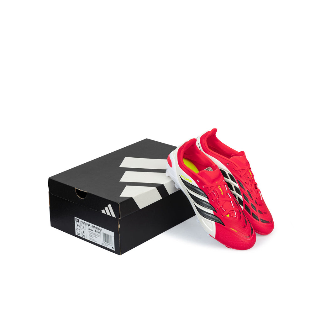 ADIDAS PREDATOR LEAGUE FG J - LUCID RED/CORE BLACK/FTWR WHITE