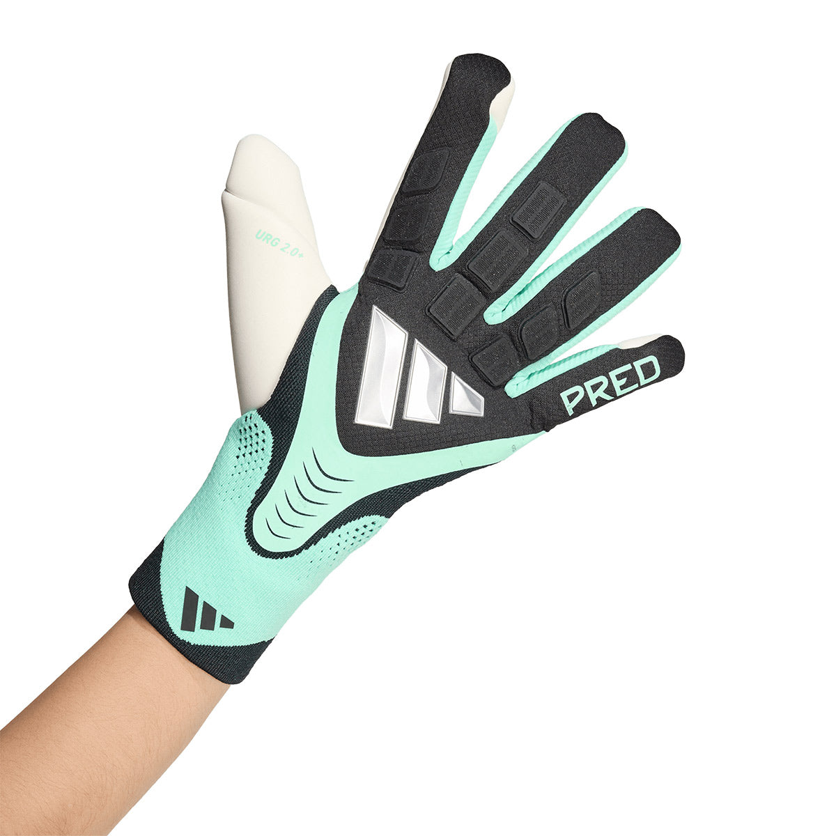 ADIDAS PREDATOR PRO GLOVES - BLACK/PULSE MINT/SILVER MET