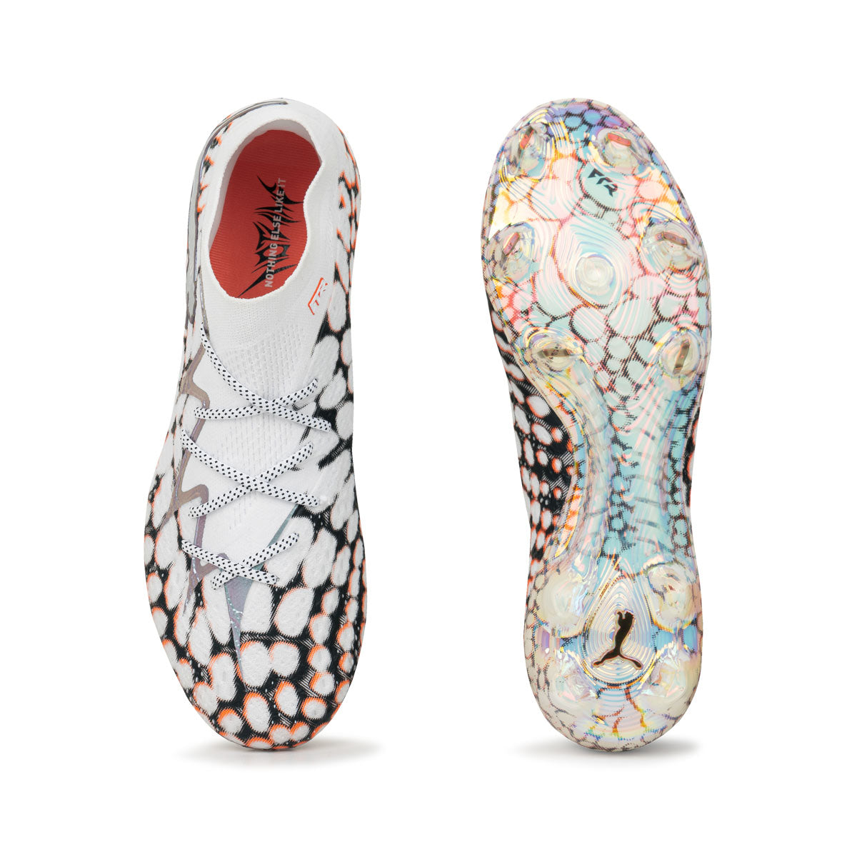 PUMA FUTURE 10 ULTIMATE TEASER FG - PUMA WHITE/PUMA BLACK/GLOWING RED
