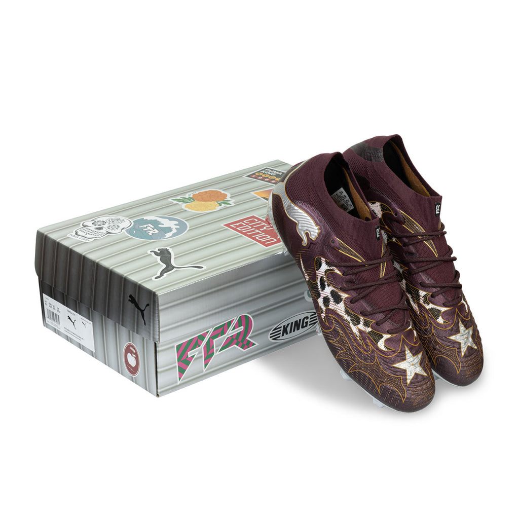 PUMA FUTURE 9 ULTIMATE CA DAL FG - AUBERGINE/DARK CHOCOLATE/ARCHIVE GOLD/PUMA WHITE/PUMA SILVER