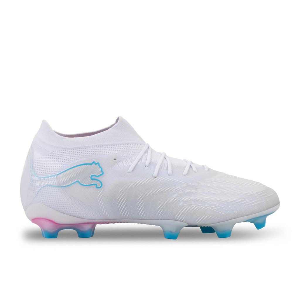 PUMA FUTURE 9 ULTIMATE WHITE FG - PUMA WHITE/LUMINOUS BLUE/LUMINOUS PINK