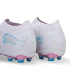 PUMA FUTURE 9 ULTIMATE WHITE FG - PUMA WHITE/LUMINOUS BLUE/LUMINOUS PINK