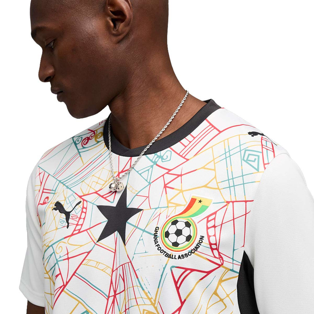PUMA GHANA 2026 HOME REPLICA JERSEY - PUMA WHITE/PUMA BLACK
