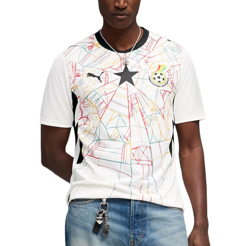 PUMA GHANA 2026 HOME REPLICA JERSEY - PUMA WHITE/PUMA BLACK