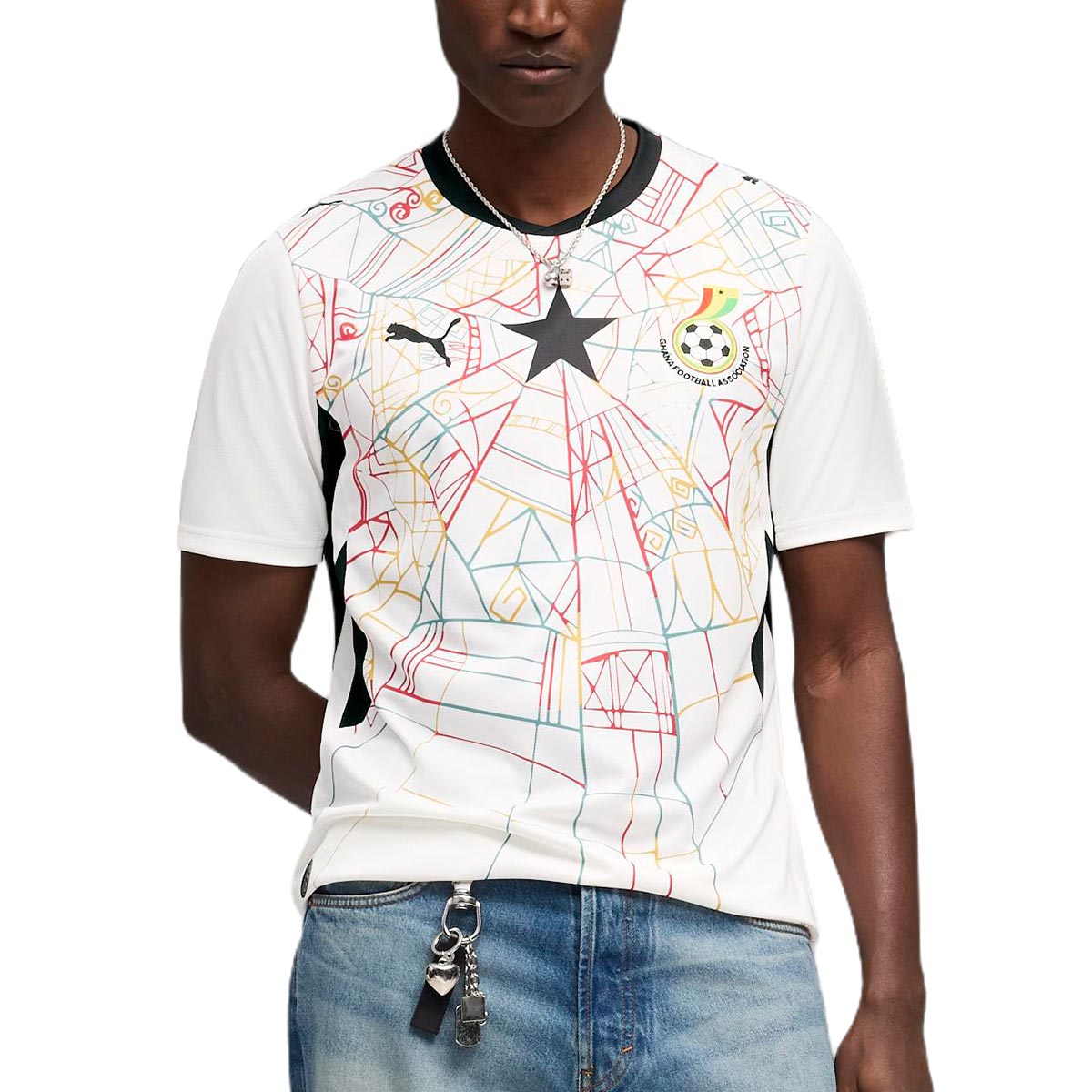 PUMA GHANA 2026 HOME REPLICA JERSEY - PUMA WHITE/PUMA BLACK