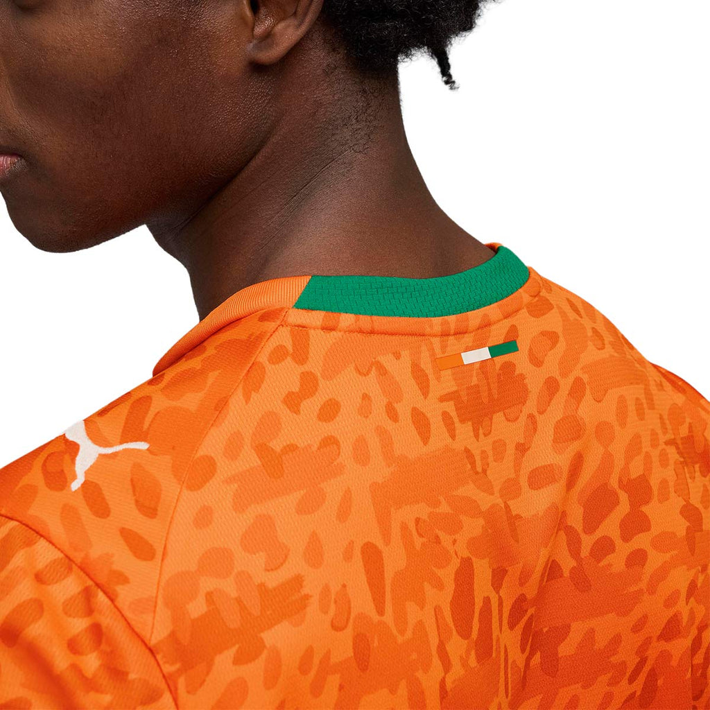 PUMA IVORY COAST 2026 HOME REPLICA JERSEY - RICKIE ORANGE/SPORT GREEN