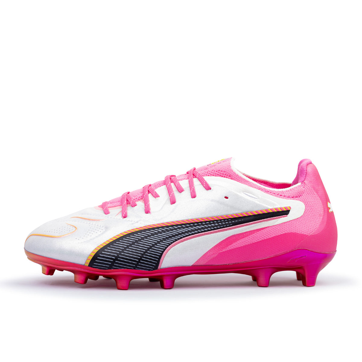 PUMA KING 20 ULTIMATE FG/AG - PUMA WHITE/POISON PINK/BRIGHT AQUA