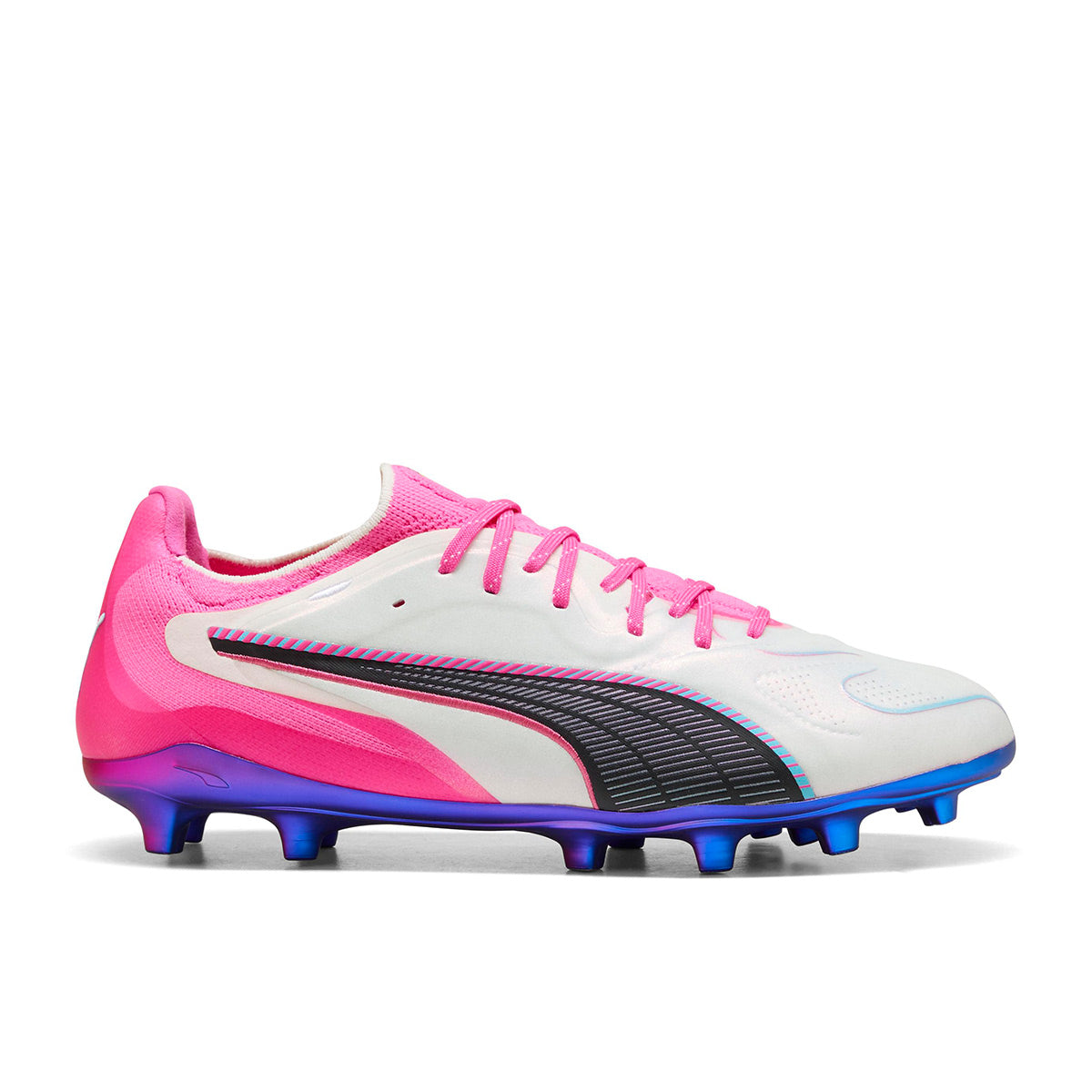 PUMA KING 20 ULTIMATE FG/AG - PUMA WHITE/POISON PINK/BRIGHT AQUA