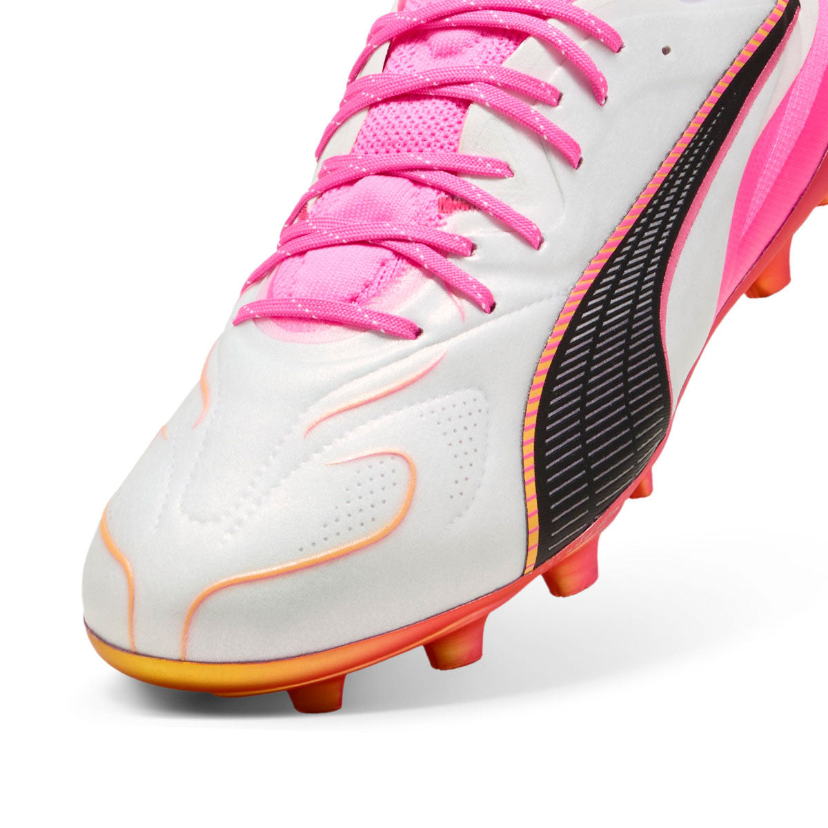 PUMA KING 20 ULTIMATE FG/AG - PUMA WHITE/POISON PINK/BRIGHT AQUA