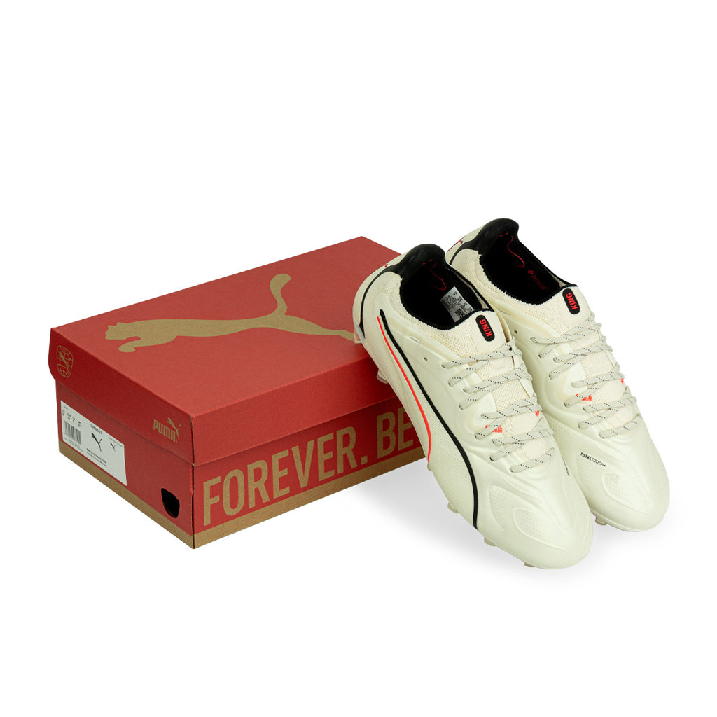 PUMA KING 20 ULTIMATE FG/AG - SUGARED ALMOND/PUMA BLACK/ULTRA RED