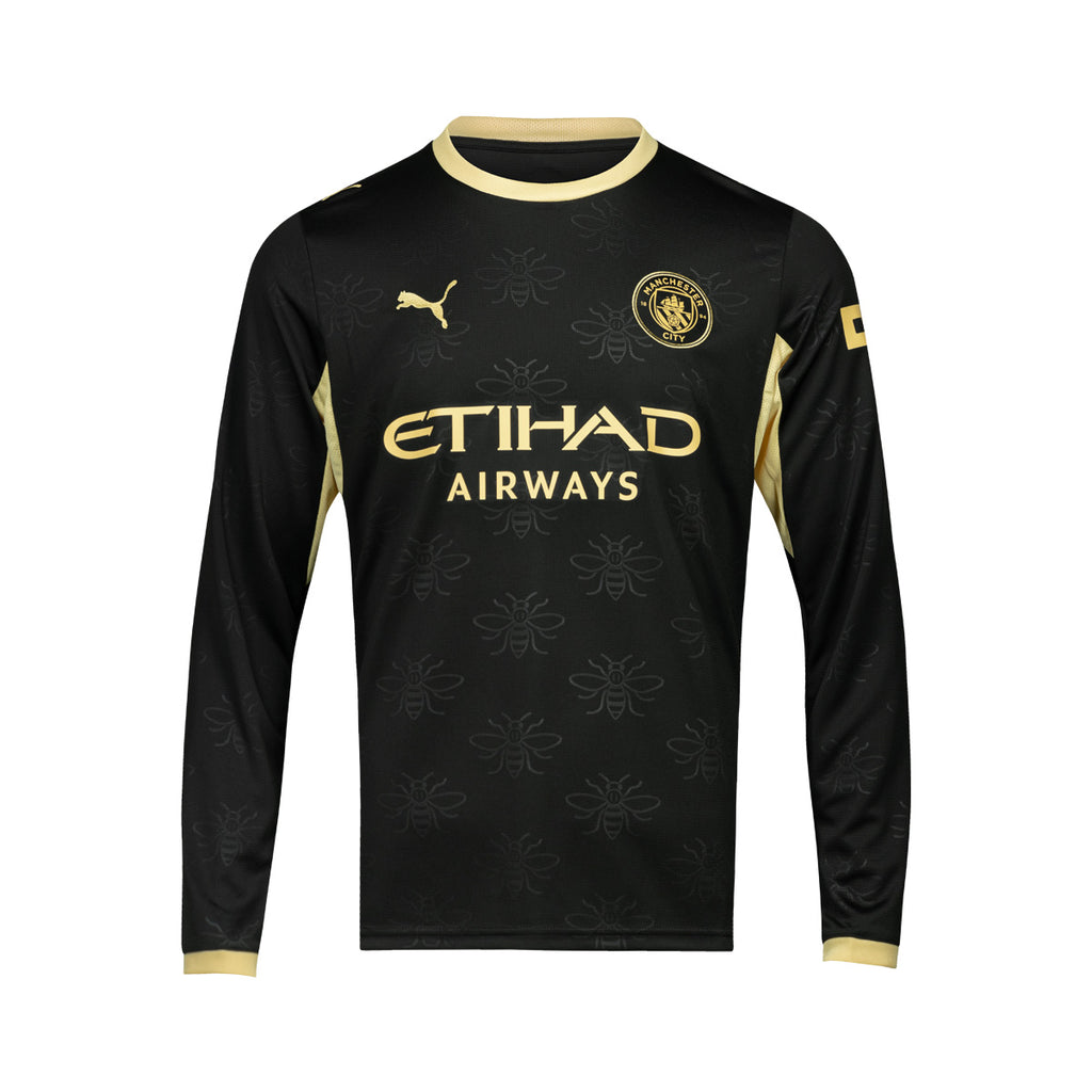PUMA MANCHESTER CITY 2026/2027 AWAY REPLICA LONG SLEEVE JERSEY - PUMA BLACK/FLAXEN