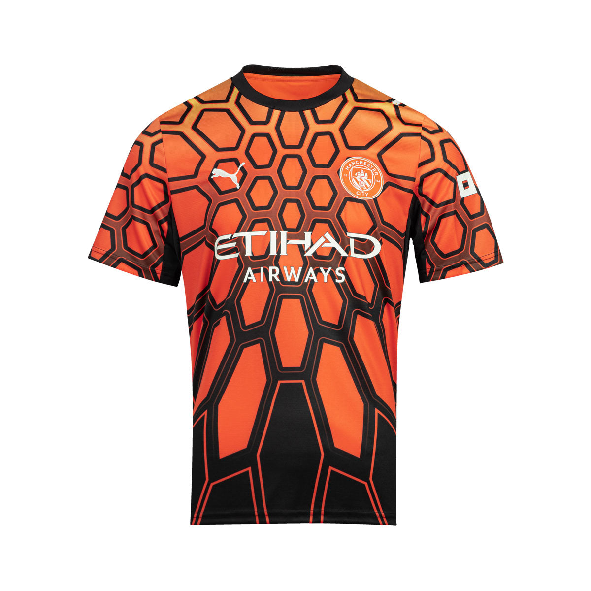 PUMA MANCHESTER CITY 2026/2027 GK REPLICA JERSEY - HOT HEAT/PUMA BLACK