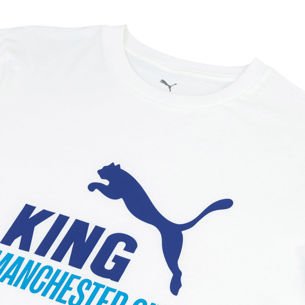 PUMA MANCHESTER CITY 2026/2027 KING TEE - PUMA WHITE/SPEEDY BLUE