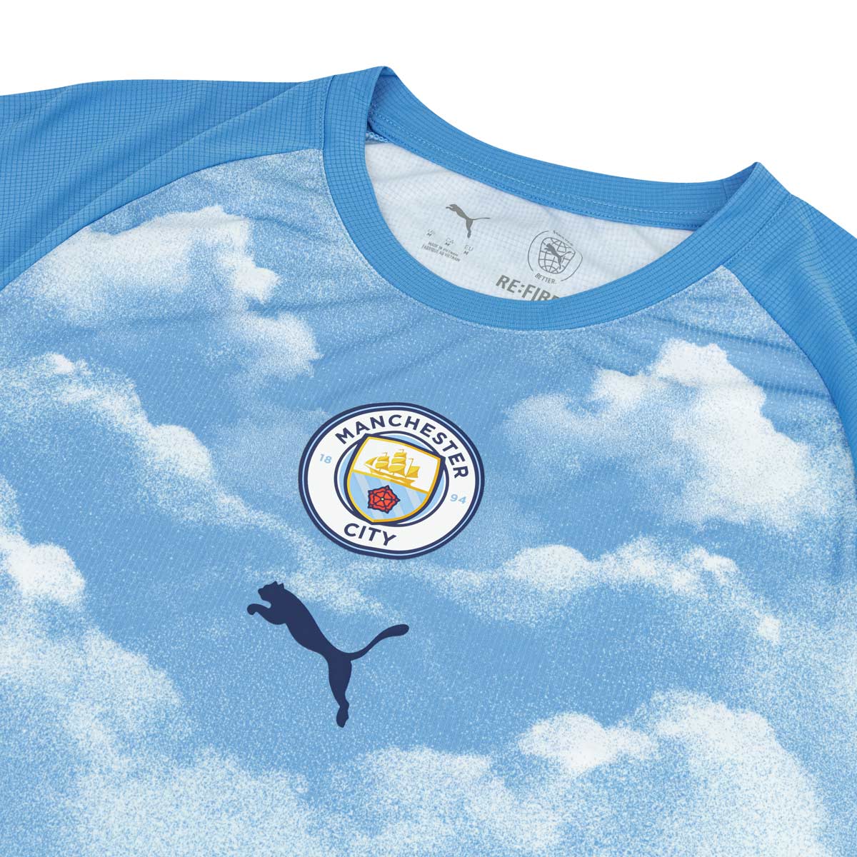 PUMA MANCHESTER CITY 2026/2027 PRE MATCH JERSEY - ICY BLUE/REGAL BLUE