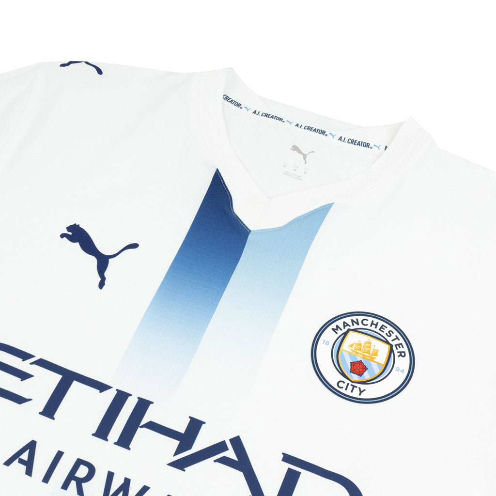 PUMA MANCHESTER CITY 2026/2027 THIRD PLAYER JERSEY - PUMA WHITE/BLAZING BLUE
