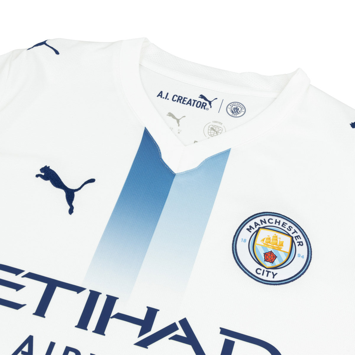 PUMA MANCHESTER CITY 2026/2027 THIRD KIDS JERSEY - PUMA WHITE/BLAZING BLUE