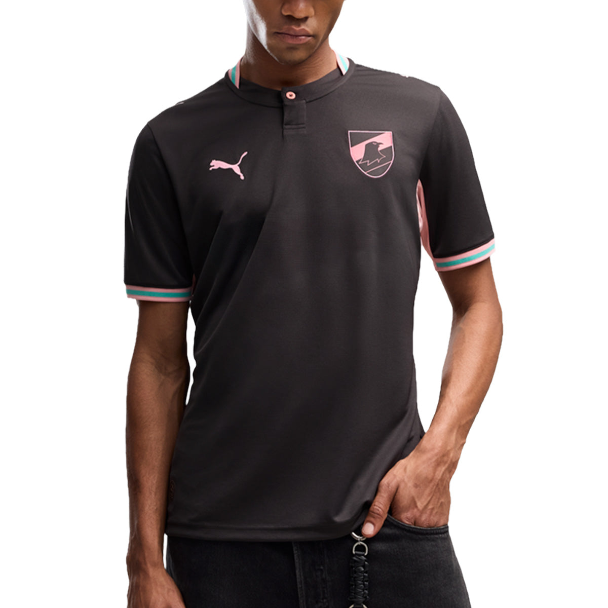 PUMA PALERMO 2026/2027 THIRD REPLICA JERSEY - FLAT DARK GRAY/PEARL PINK