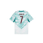 PUMA PORTUGAL 2026 AWAY KIDS JERSEY RONALDO#7 - PUMA WHITE/GREEN LAGOON