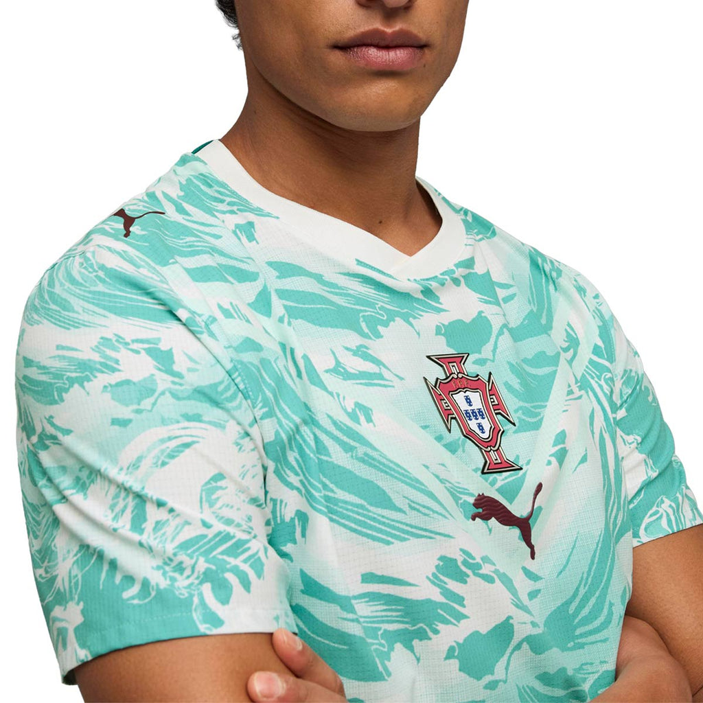 PUMA PORTUGAL 2026 AWAY PLAYER JERSEY - PUMA WHITE/GREEN LAGOON