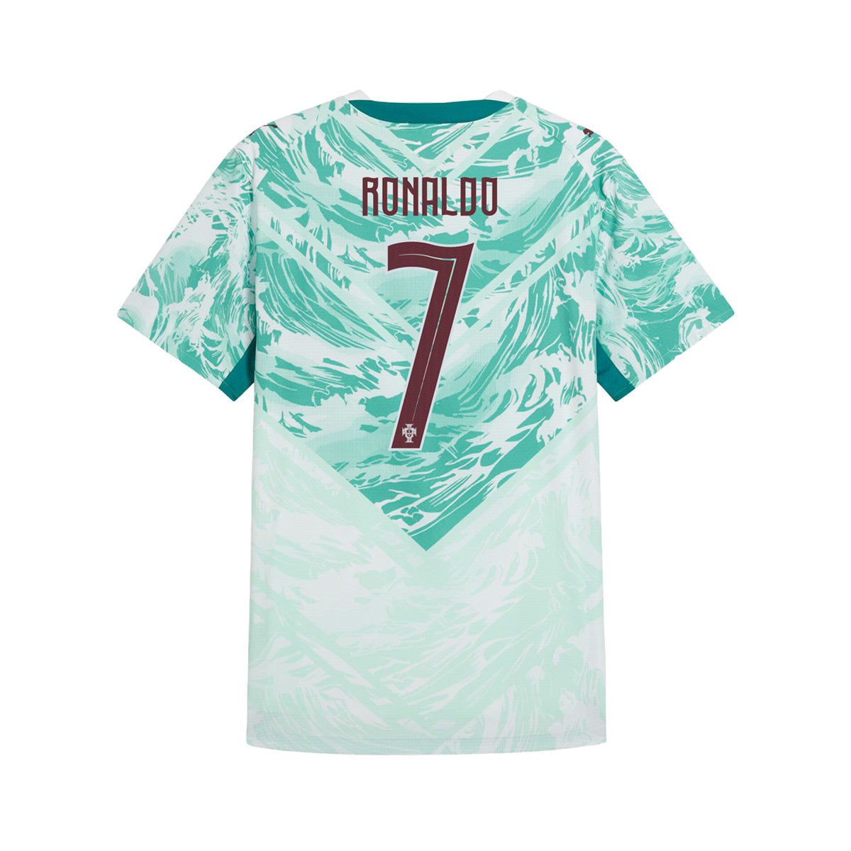 PUMA PORTUGAL 2026 AWAY PLAYER JERSEY RONALDO#7 - PUMA WHITE/GREEN LAGOON