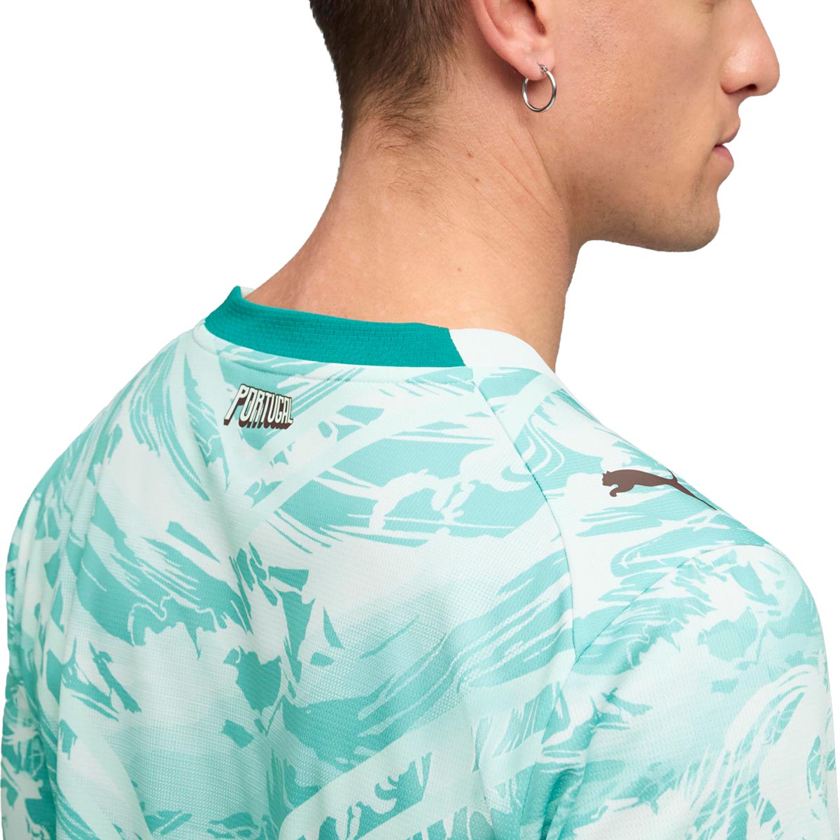 PUMA PORTUGAL 2026 AWAY REPLICA JERSEY - PUMA WHITE/GREEN LAGOON
