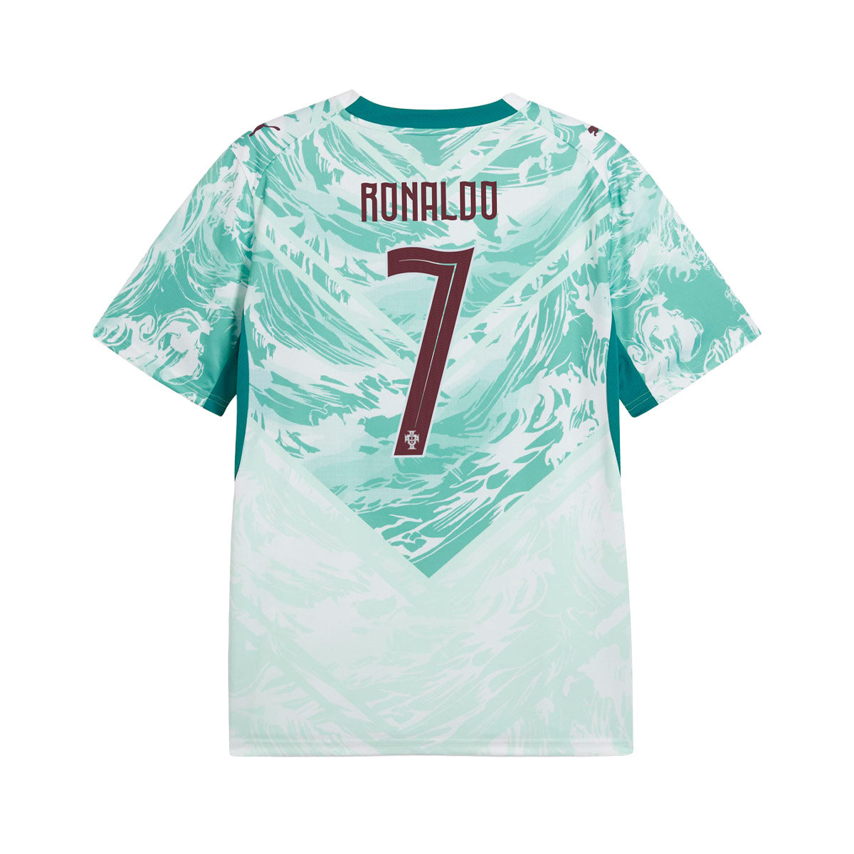 PUMA PORTUGAL 2026 AWAY REPLICA JERSEY RONALDO#7 - PUMA WHITE/GREEN LAGOON